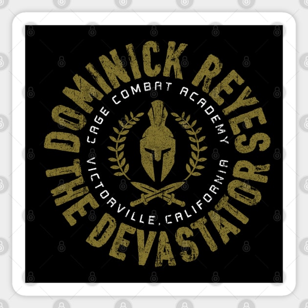 Dominick Reyes Sticker by huckblade